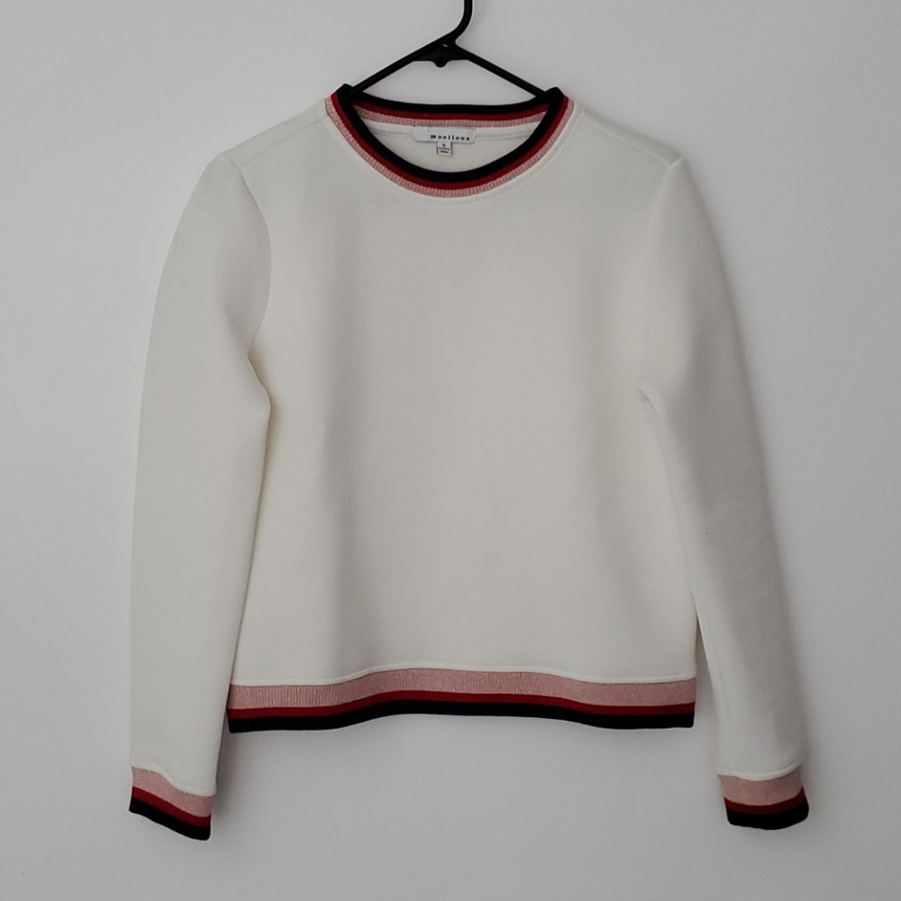 Moelleux white long sleeved top - size S